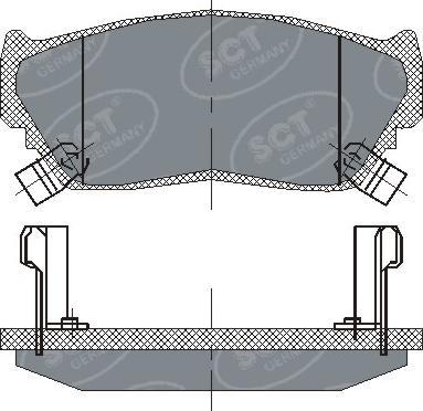 SCT-MANNOL SP 135 PR - Kit pastiglie freno, Freno a disco autozon.pro