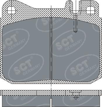 SCT-MANNOL SP 130 PR - Kit pastiglie freno, Freno a disco autozon.pro