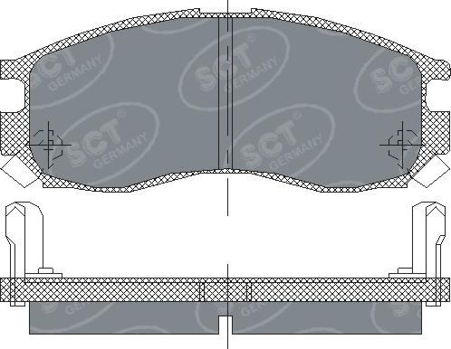 SCT-MANNOL SP 133 PR - Kit pastiglie freno, Freno a disco autozon.pro