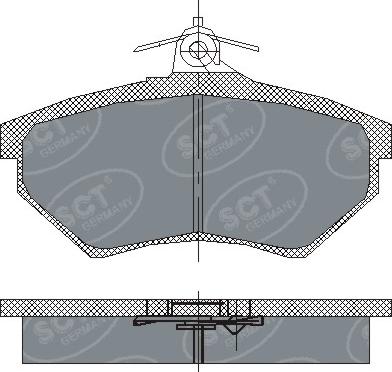 SCT-MANNOL SP 137 PR - Kit pastiglie freno, Freno a disco autozon.pro