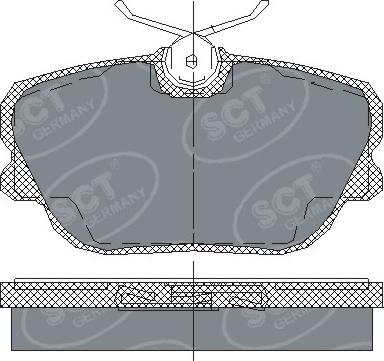 SCT-MANNOL SP 124 PR - Kit pastiglie freno, Freno a disco autozon.pro