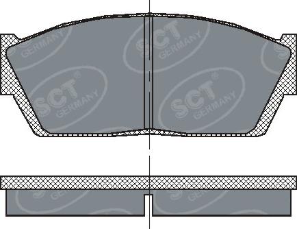 SCT-MANNOL SP 120 PR - Kit pastiglie freno, Freno a disco autozon.pro