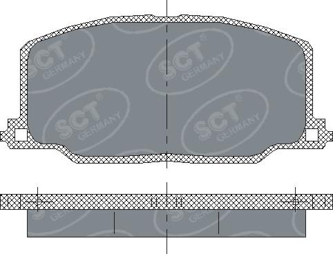 SCT-MANNOL SP 123 PR - Kit pastiglie freno, Freno a disco autozon.pro