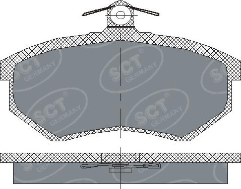 SCT-MANNOL SP 176 PR - Kit pastiglie freno, Freno a disco autozon.pro