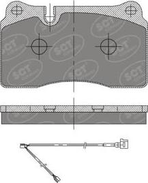 SCT-MANNOL SP 396 PR - Kit pastiglie freno, Freno a disco autozon.pro