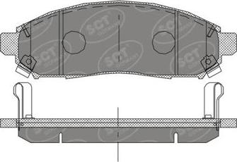 SCT-MANNOL SP 391 PR - Kit pastiglie freno, Freno a disco autozon.pro