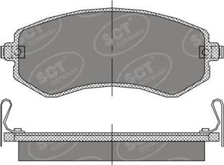 SCT-MANNOL SP 393 PR - Kit pastiglie freno, Freno a disco autozon.pro