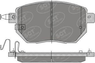 SCT-MANNOL SP 392 PR - Kit pastiglie freno, Freno a disco autozon.pro