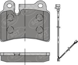 SCT-MANNOL SP 397 PR - Kit pastiglie freno, Freno a disco autozon.pro