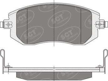 SCT-MANNOL SP 340 PR - Kit pastiglie freno, Freno a disco autozon.pro