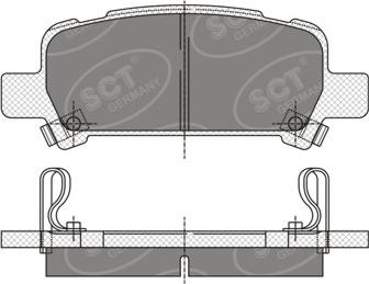 SCT-MANNOL SP 341 PR - Kit pastiglie freno, Freno a disco autozon.pro