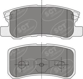 SCT-MANNOL SP 343 - Kit pastiglie freno, Freno a disco autozon.pro