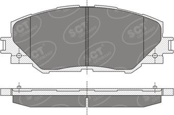 SCT-MANNOL SP 342 PR - Kit pastiglie freno, Freno a disco autozon.pro