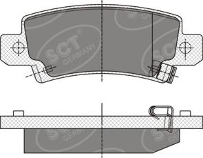 SCT-MANNOL SP 350 PR - Kit pastiglie freno, Freno a disco autozon.pro