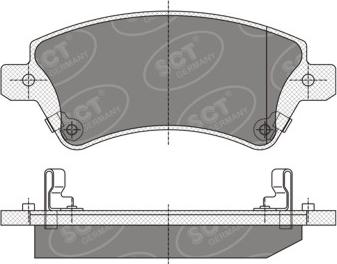 SCT-MANNOL SP 351 PR - Kit pastiglie freno, Freno a disco autozon.pro