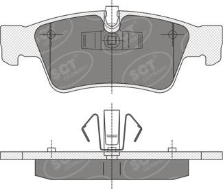 SCT-MANNOL SP 353 PR - Kit pastiglie freno, Freno a disco autozon.pro