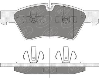 SCT-MANNOL SP 352 PR - Kit pastiglie freno, Freno a disco autozon.pro