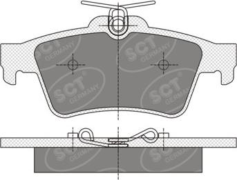 SCT-MANNOL SP 357 - Kit pastiglie freno, Freno a disco autozon.pro