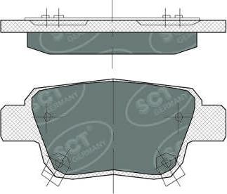 SCT-MANNOL SP 369 PR - Kit pastiglie freno, Freno a disco autozon.pro