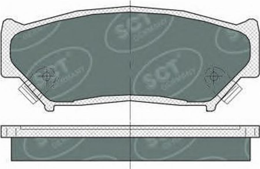 SCT-MANNOL SP 361 - Kit pastiglie freno, Freno a disco autozon.pro