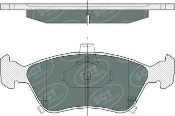 SCT-MANNOL SP 362 PR - Kit pastiglie freno, Freno a disco autozon.pro