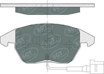 SCT-MANNOL SP 367 - Kit pastiglie freno, Freno a disco autozon.pro