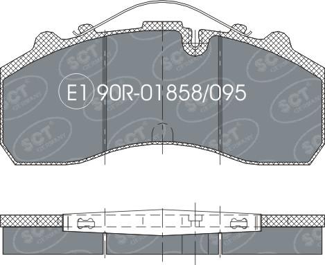 SCT-MANNOL SP 305 PR - Kit pastiglie freno, Freno a disco autozon.pro