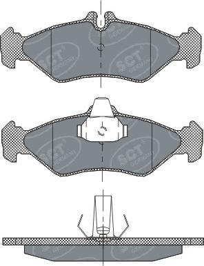 SCT-MANNOL SP 301 PR - Kit pastiglie freno, Freno a disco autozon.pro