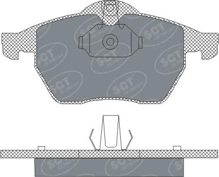 SCT-MANNOL SP 303 PR - Kit pastiglie freno, Freno a disco autozon.pro