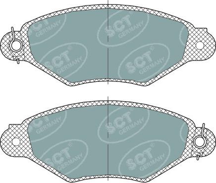 SCT-MANNOL SP 312 PR - Kit pastiglie freno, Freno a disco autozon.pro