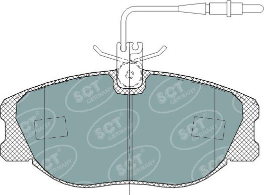 SCT-MANNOL SP 317 PR - Kit pastiglie freno, Freno a disco autozon.pro