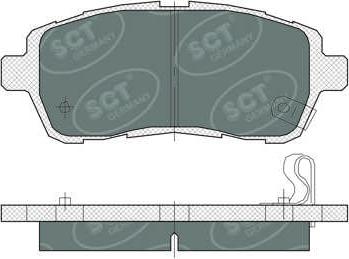 SCT-MANNOL SP 384 PR - Kit pastiglie freno, Freno a disco autozon.pro