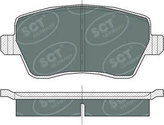 SCT-MANNOL SP383 - Kit pastiglie freno, Freno a disco autozon.pro