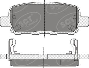 SCT-MANNOL SP 339 - Kit pastiglie freno, Freno a disco autozon.pro