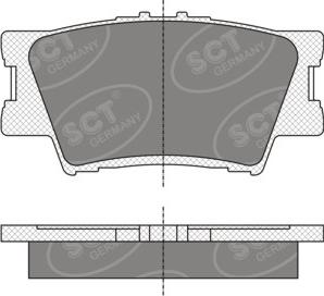 SCT-MANNOL SP336 - Kit pastiglie freno, Freno a disco autozon.pro