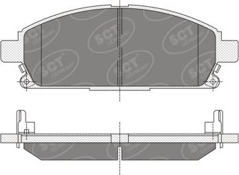 SCT-MANNOL SP 338 PR - Kit pastiglie freno, Freno a disco autozon.pro