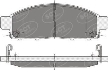 SCT-MANNOL SP 333 PR - Kit pastiglie freno, Freno a disco autozon.pro