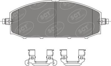 SCT-MANNOL SP 332 PR - Kit pastiglie freno, Freno a disco autozon.pro