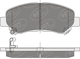 SCT-MANNOL SP 337 - Kit pastiglie freno, Freno a disco autozon.pro