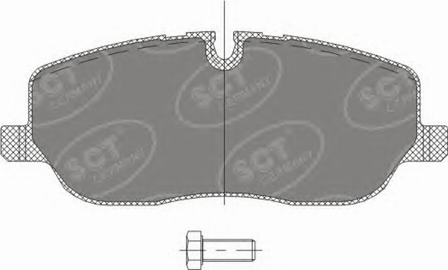 SCT-MANNOL SP329 - Kit pastiglie freno, Freno a disco autozon.pro