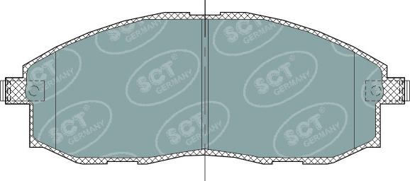 SCT-MANNOL SP 324 PR - Kit pastiglie freno, Freno a disco autozon.pro