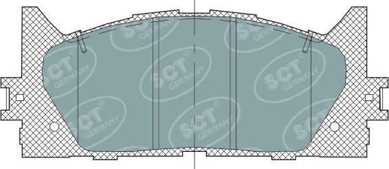 SCT-MANNOL SP325 - Kit pastiglie freno, Freno a disco autozon.pro