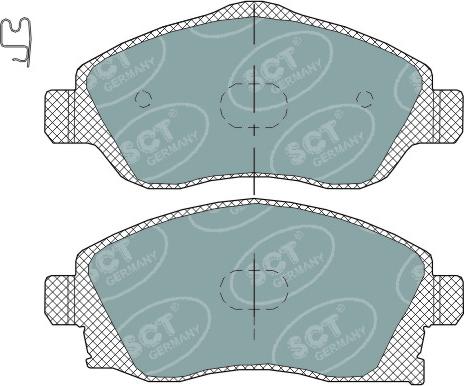 SCT-MANNOL SP 320 PR - Kit pastiglie freno, Freno a disco autozon.pro