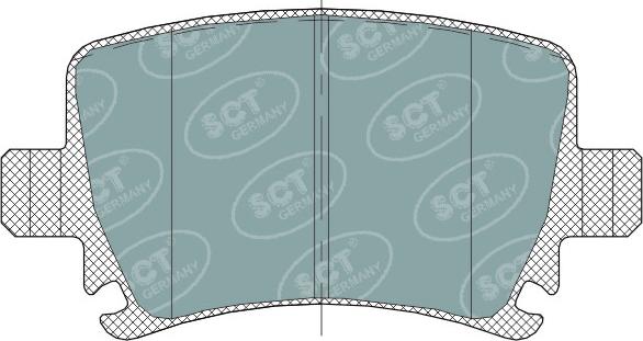 SCT-MANNOL SP 321 - Kit pastiglie freno, Freno a disco autozon.pro