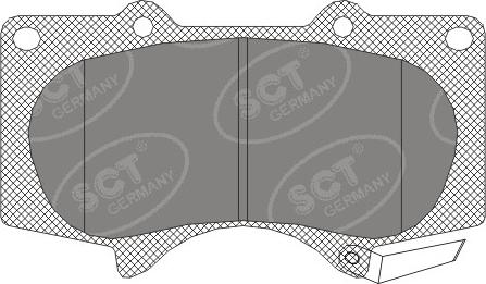 SCT-MANNOL SP 328 - Kit pastiglie freno, Freno a disco autozon.pro