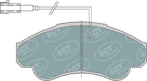 SCT-MANNOL SP 322 PR - Kit pastiglie freno, Freno a disco autozon.pro