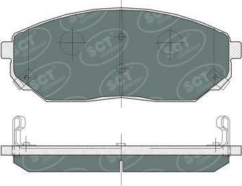 SCT-MANNOL SP 371 PR - Kit pastiglie freno, Freno a disco autozon.pro