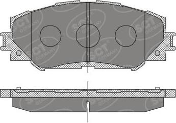 SCT-MANNOL SP 377 - Kit pastiglie freno, Freno a disco autozon.pro