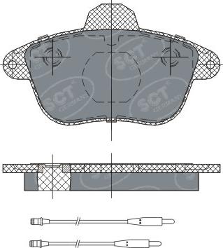 SCT-MANNOL SP 295 PR - Kit pastiglie freno, Freno a disco autozon.pro