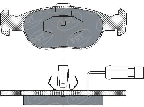 SCT-MANNOL SP 291 PR - Kit pastiglie freno, Freno a disco autozon.pro